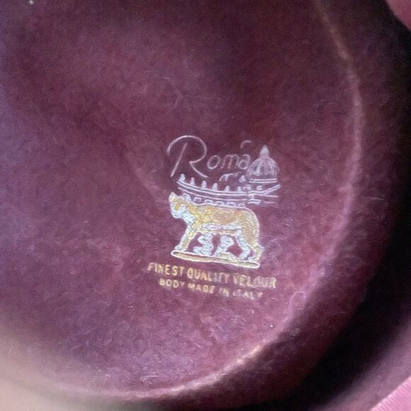 Vintage 50s JACQUES CHAPEAUX AB Rhinestone Detail Fur Velour Hat - Picture 9 of 10